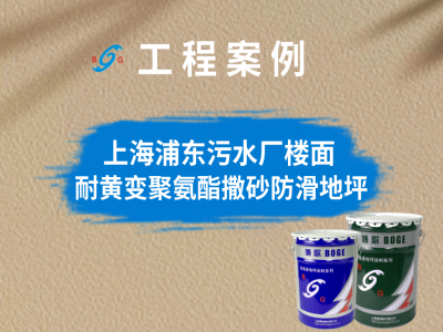 上海浦東污水廠樓面