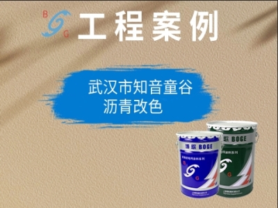 武漢市知音童谷瀝青改色道路案例