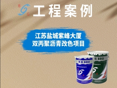 江蘇鹽城紫峰大廈雙丙聚瀝青改色項目