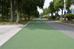 祝賀我司簽約寧波市鎮(zhèn)海天然園林彩色防滑路面