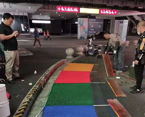 上海博歌-水性聚氨酯彩色路面
